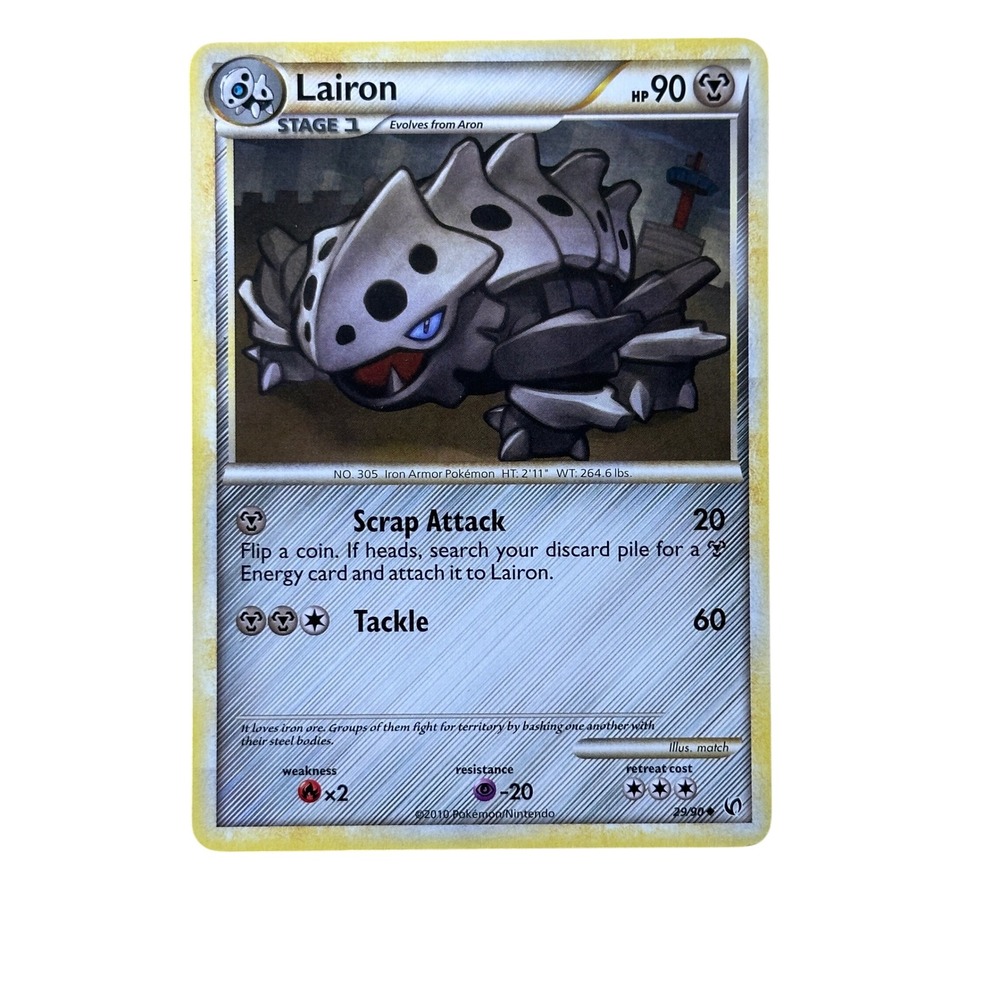 Lairon 29/95 Rising Rivals Rare Pokemon‎ Card 90 HP Stage 1 MP/LP